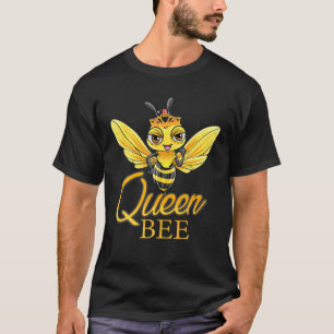 Königin Bee Crown Women Girls Honey Bee Bienenstoc T-Shirt