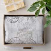 Königin Bee Französisch Postmark Französisch Scrip Seidenpapier (Geschenk)