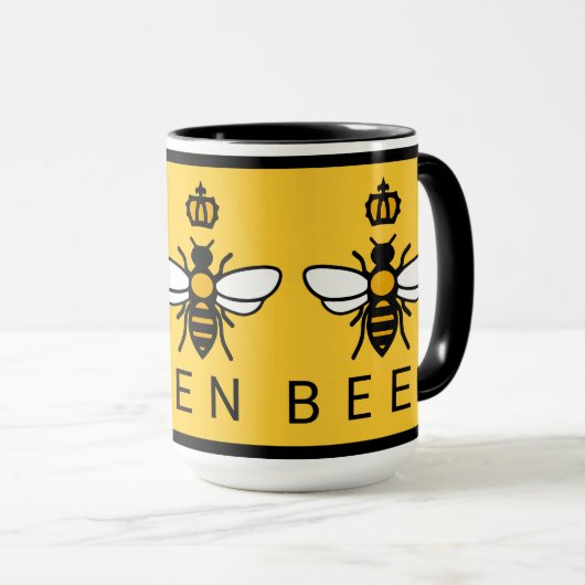Königin Bee mit Krone Tasse (VorderseiteRechts)