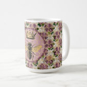 Königin Bee & Mystic Rose Kaffeetasse (VorderseiteRechts)