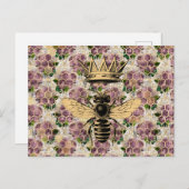 Königin Bee & Mystic Rose Postkarte (Vorne/Hinten)