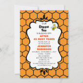 Königin Bee Niedliche Hummelbiene mit Kronenruhest Einladung (Vorderseite)