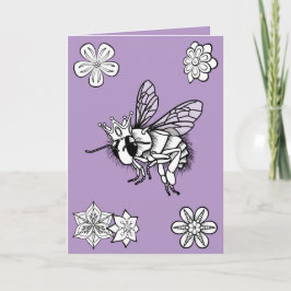 Königin Bee Valentine's Day Card von Sonja A.S. Feiertagskarte