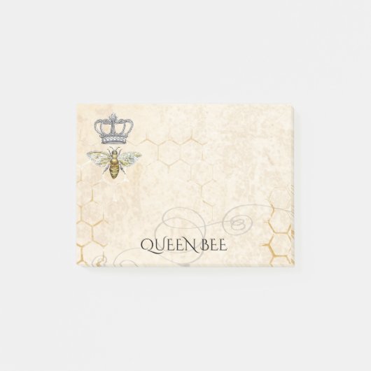 Königin-Biene-Honigbiene Post-it Klebezettel (Vorderseite)