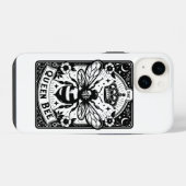 Königin Biene Tarot Karte iPhone Hülle (Rückseite (Horizontal))