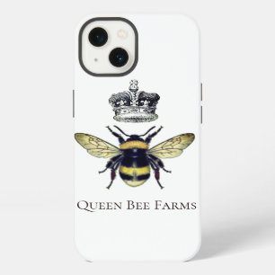 Königin Biene und Krone White Farms oder Bienensta iPhone 13 Hülle