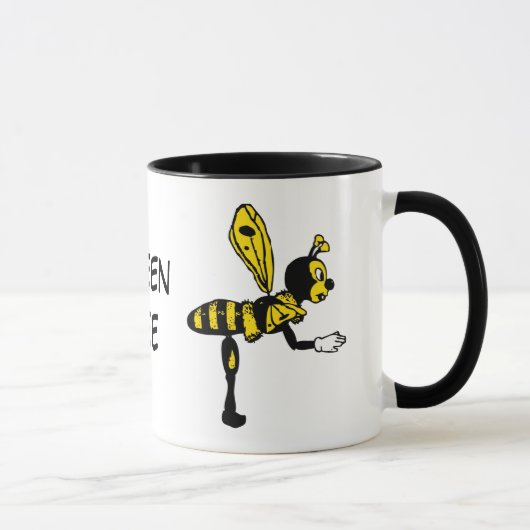 Königin-Bienen-Keramik-Tasse Tasse (Rechts)