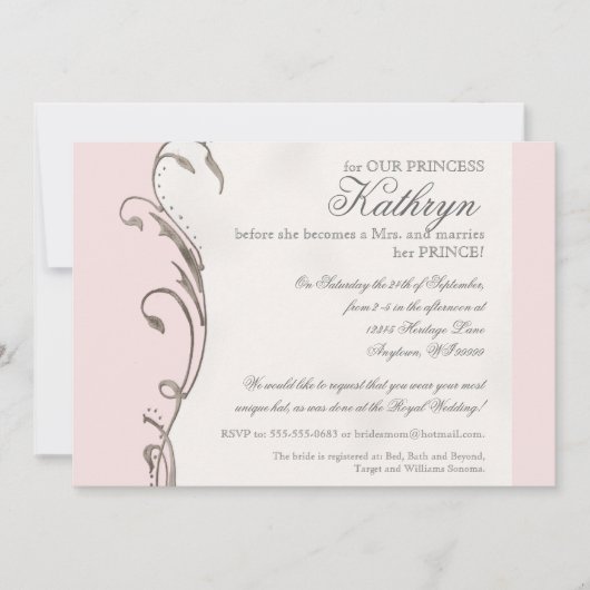 Königin-Bienen-königliche Wedding Einladung (Vorderseite)