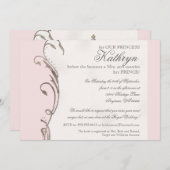 Königin-Bienen-königliche Wedding Einladung (Vorne/Hinten)