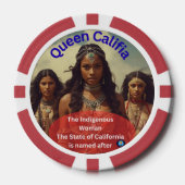 Königin Califia Pokerchips (Vorderseite)