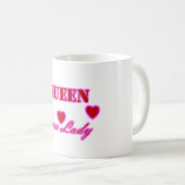 Königin-Chef-Dame Mug Kaffeetasse (VorderseiteRechts)