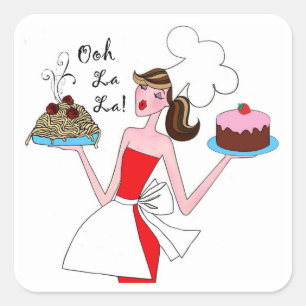 Königin Chefista! - "Ooh La La La!" Aufkleber