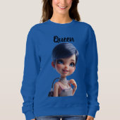 Königin CHIBI PUPPE Sweatshirt (Vorderseite)