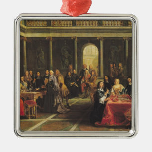 Königin Christina von Schweden und von ihrem Silbernes Ornament