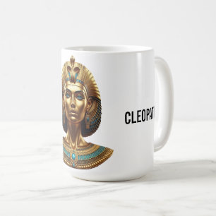 Königin Cleopatra – Golden Egyptian Majesty Art De Kaffeetasse