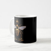Königin Crown Beekeeping Honey Keeper Kaffeetasse (Vorderseite Links)