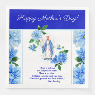 Königin-Dame der Anmut-Jungfrau-Mary-Mutter-Blume Serviette