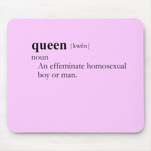 KÖNIGIN (Definition) Mousepad (Vorne)