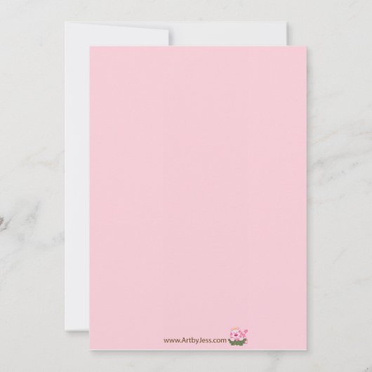 KÖNIGIN DER 5. JUNGLE EINLADUNG (Rückseite)