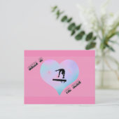 Königin der Bam Gymnastik Postkarte Rosa (Stehend Vorderseite)