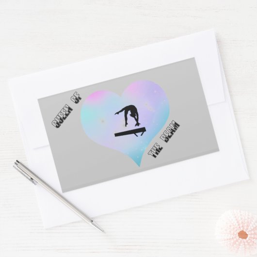 Königin der Bam Rectangle Gymnastics Sticker (Umschlag)