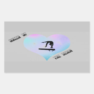 Königin der Bam Rectangle Gymnastics Sticker