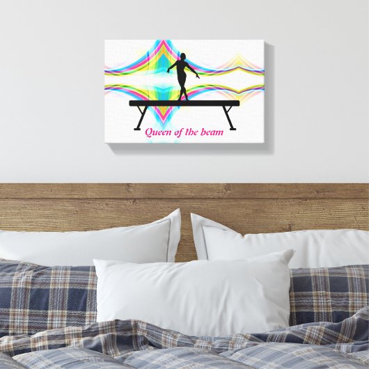 Königin der Beam - Abstrakte Turnhalle Kunst Leinwanddruck (Insitu (Schlafzimmer))