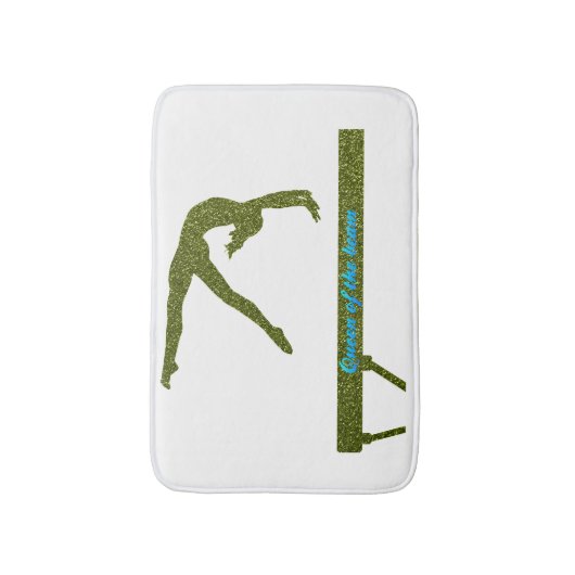 Königin der Beam Gymnastics Bath Mat Badematte (Vorderseite Vertikal)