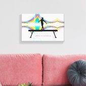 Königin der Beam - Gymnastik Mauer Kunst Leinwanddruck (Insitu (Wohnzimmer))