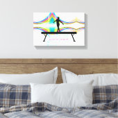 Königin der Beam - Gymnastik Mauer Kunst Leinwanddruck (Insitu (Schlafzimmer))
