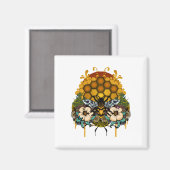 Königin der Bienen Magnet (Vorderseite/Rückseite)