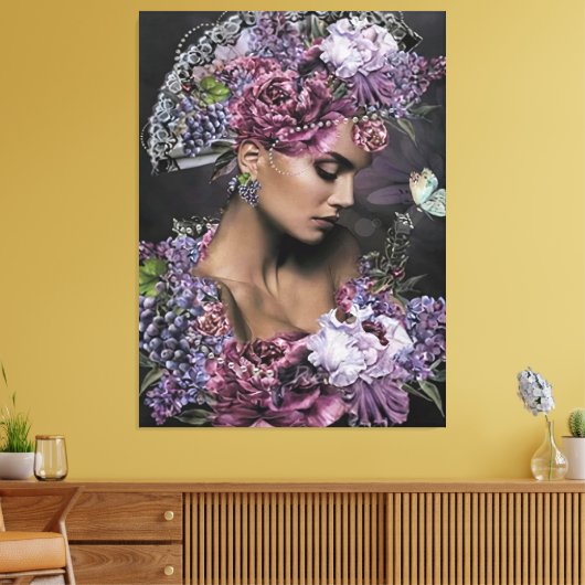 Königin der Blume Leinwanddruck (Insitu (Wohnzimmer))