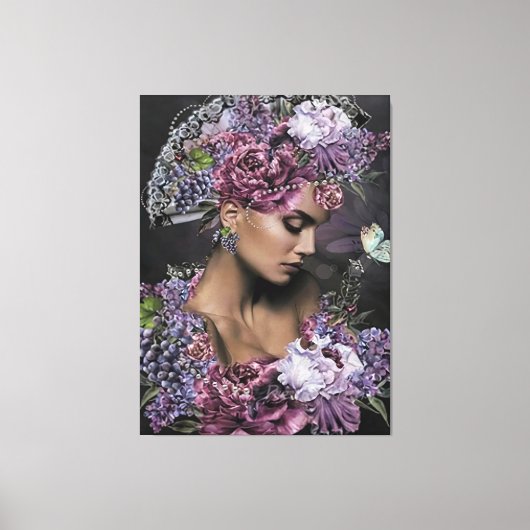 Königin der Blume Leinwanddruck (Vorderseite)