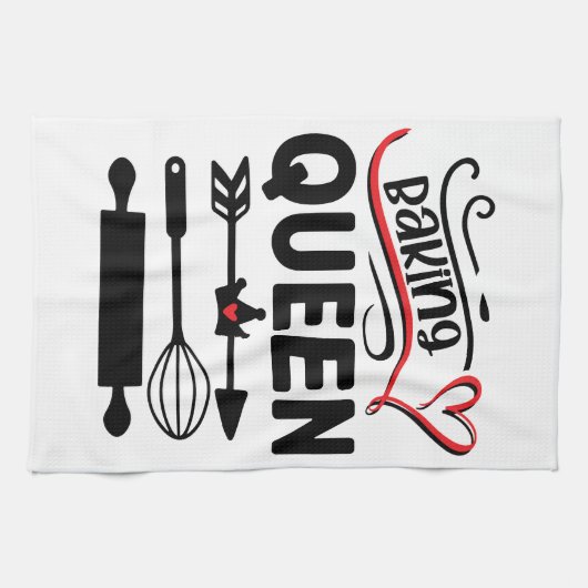 Königin der Bread Kitchen Geschirrtuch (Horizontal)
