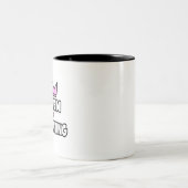 Königin der Buchhaltung Zweifarbige Tasse (Mittel)