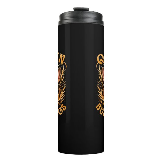 Königin der Bullhunde Französin Thermosbecher (Vorderseite)