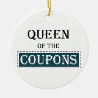 Königin der Coupons Keramikornament
