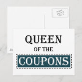 Königin der Coupons Postkarte (Vorne/Hinten)