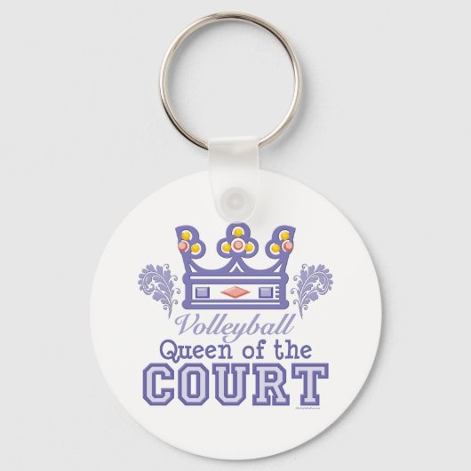 Königin der Court Volleyball Key Chain Schlüsselanhänger (Vorderseite)