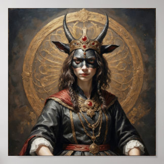 Königin der Dämonenziegen (Nachfolger) mit Gesicht Poster