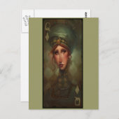 Königin der Diamanten Postkarte (Vorne/Hinten)