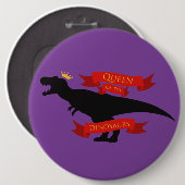 Königin der Dinosaurier Button (Vorne & Hinten)