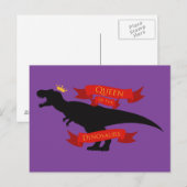 Königin der Dinosaurier Postkarte (Vorne/Hinten)