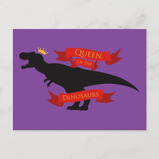 Königin der Dinosaurier Postkarte (Vorderseite)