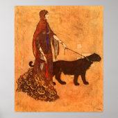 Königin der Ebony Isles Edmund Dulac Kunst, Kunst  Poster (Vorne)