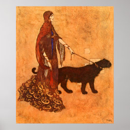 Königin der Ebony Isles Edmund Dulac Kunst, Kunst  Poster