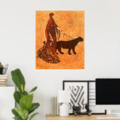 Königin der Ebony Isles Edmund Dulac Kunst, Kunst Poster (Heimbüro)