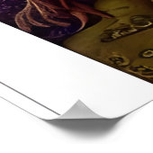 Königin der Eier - AI Fantasy Surrealist Art Print Poster (Ecke)