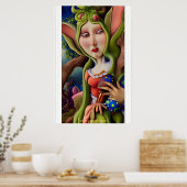 Königin der Eier - AI Fantasy Surrealist Art Print Poster (Küche)