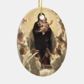 Königin der Engel Regina Angelorum von Bouguereau Keramikornament (Hinten)